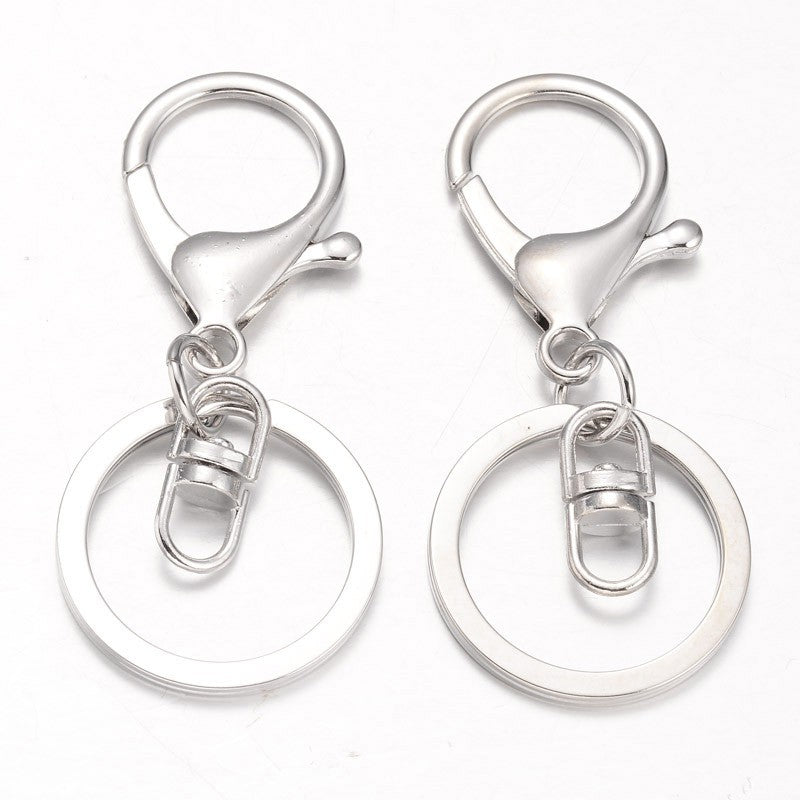 Swivel Key Clasp with Split Ring