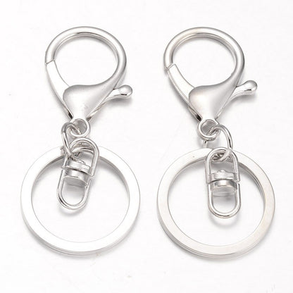 Swivel Key Clasp with Split Ring
