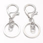Swivel Key Clasp with Split Ring
