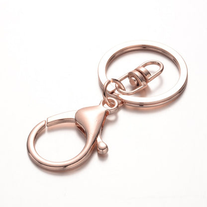 Swivel Key Clasp with Split Ring