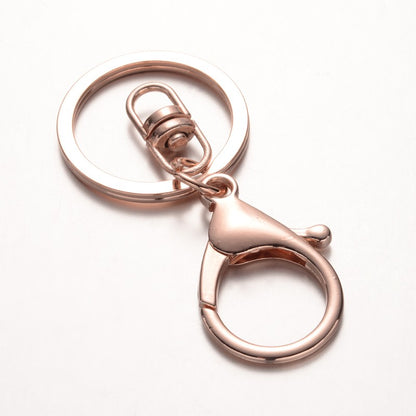 Swivel Key Clasp with Split Ring