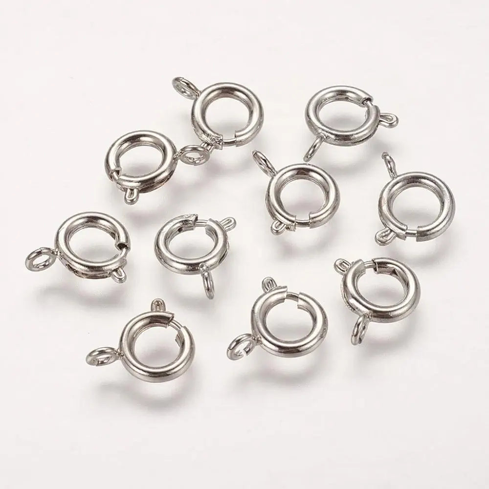 Brass Spring Ring Clasps