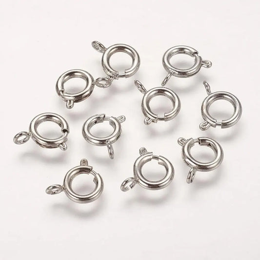 Brass Spring Ring Clasps