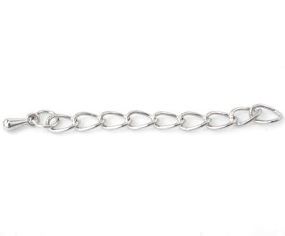 Chain Extender with Teardrop Charm