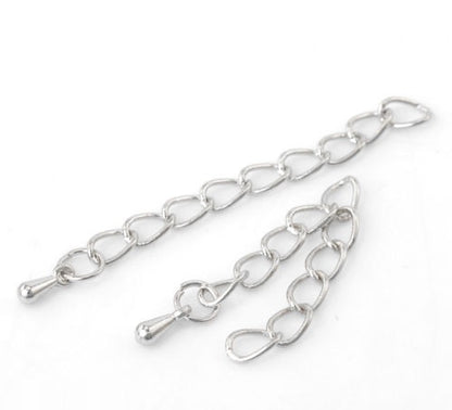 Chain Extender with Teardrop Charm