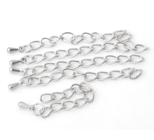 Chain Extender with Teardrop Charm