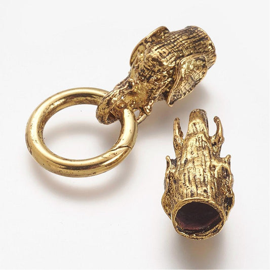 Elephant Head Cord Clasp