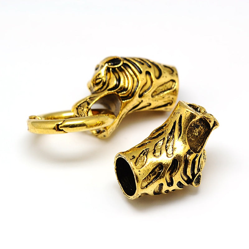 Tiger Head Cord Clasp
