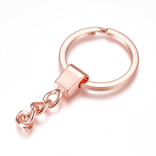 Flat Key Ring with Chain