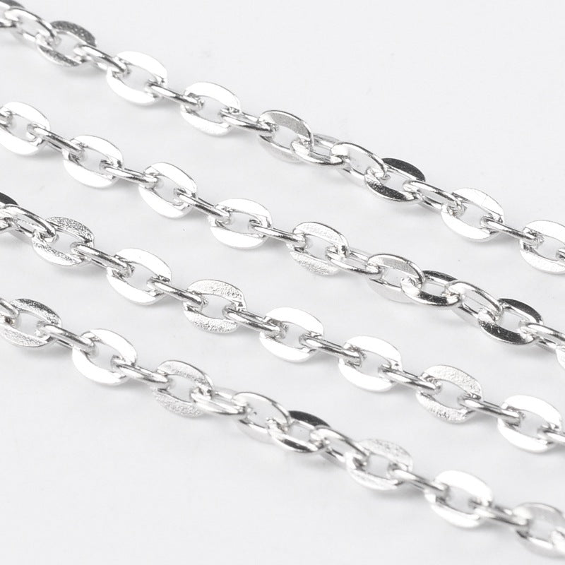 Iron Cross Link Chain - 100 Metre Reel