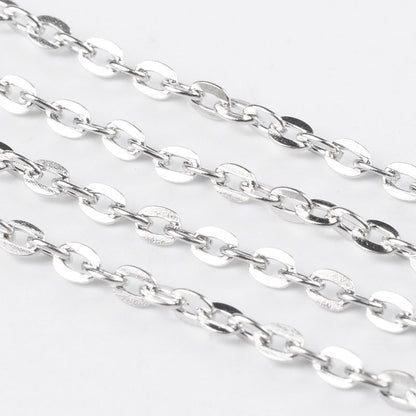 Iron Cross Link Chain - 100 Metre Reel
