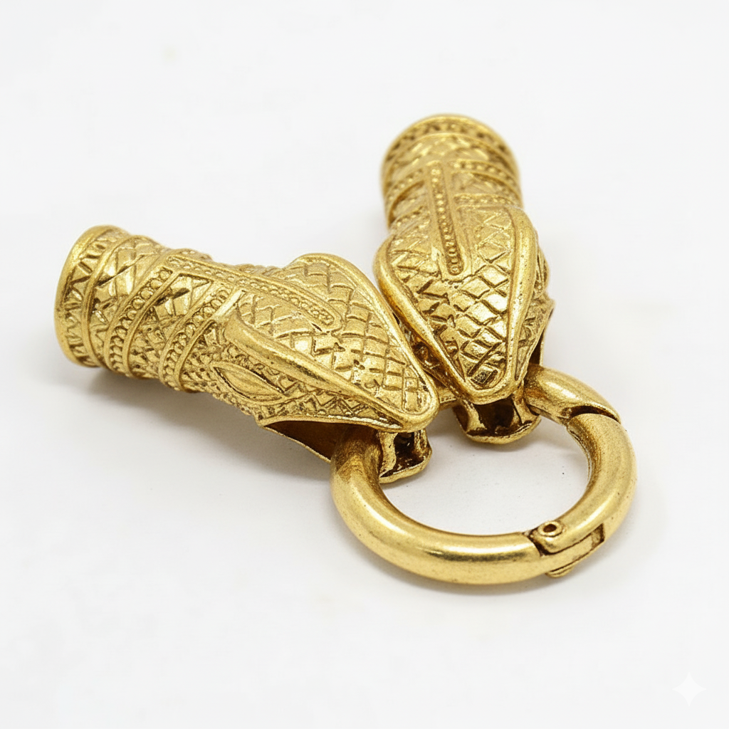 Snake Head Cord Clasp