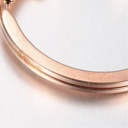 Swivel Key Clasp with Split Ring