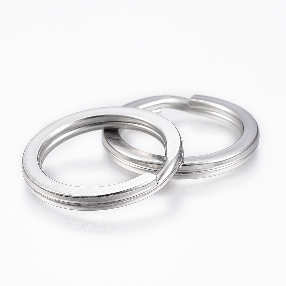 Stainless Steel Flat Key Rings