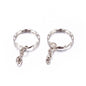 Rippled Split Ring with Chain