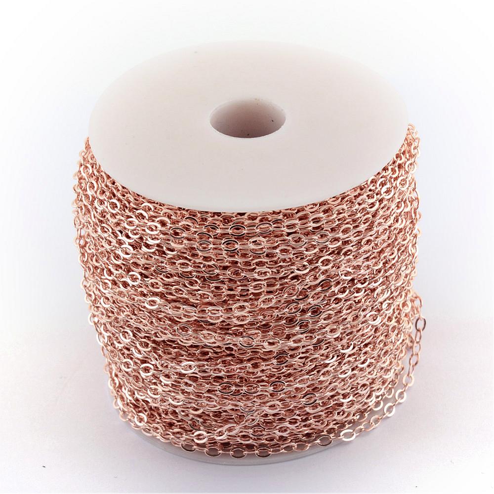Iron Cross Link Chain - 100 Metre Reel