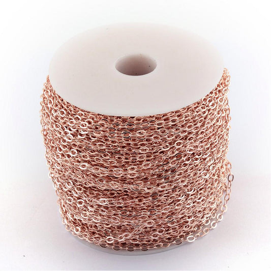 Iron Cross Link Chain - 100 Metre Reel