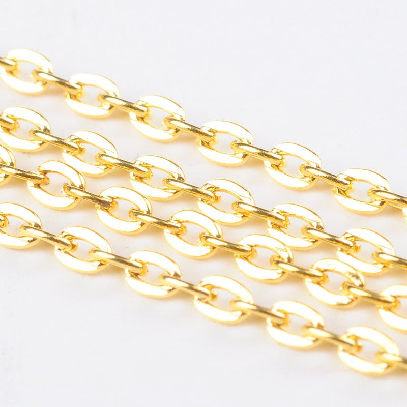 Iron Cross Link Chain - 100 Metre Reel