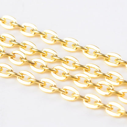 Iron Cross Link Chain - 100 Metre Reel