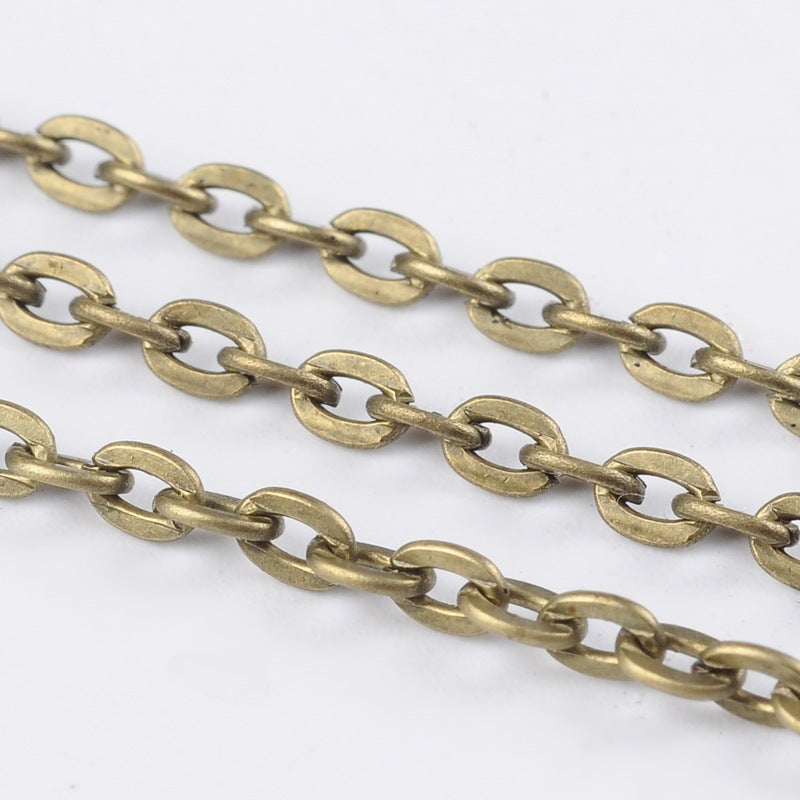 Iron Cross Link Chain - 100 Metre Reel