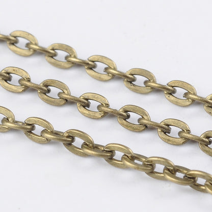 Iron Cross Link Chain - 100 Metre Reel