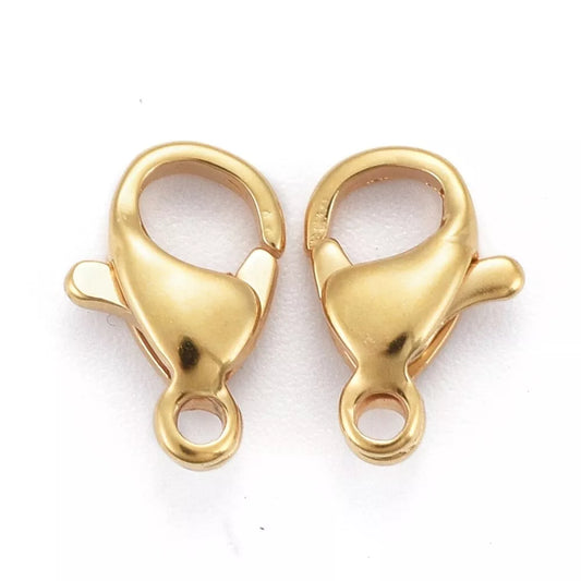 24 Carat Plated Stainless Steel Lobster Trigger Clasps