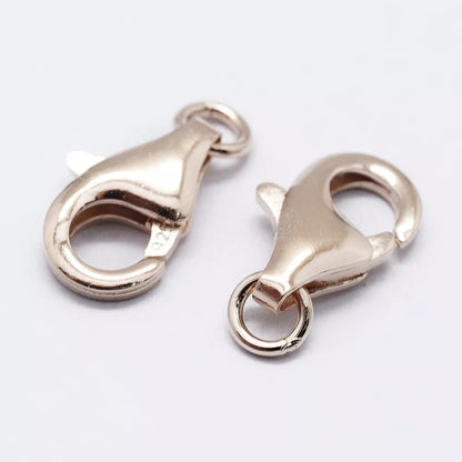 Electroplated 925 Sterling Silver Lobster Clasps