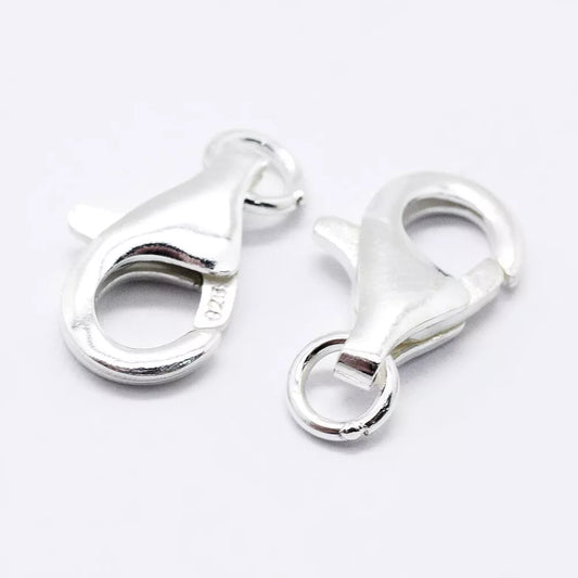 Electroplated 925 Sterling Silver Lobster Clasps
