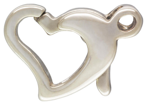 Heart Shaped Lobster Clasps 12 x 4 mm