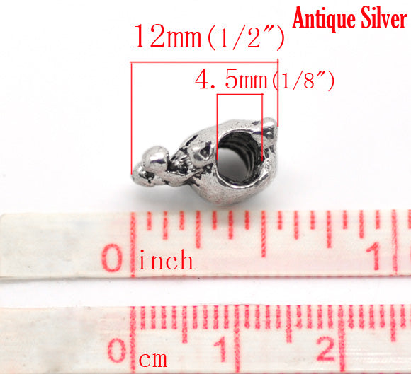 European Style Lady Bird Bead - 4.5 mm Hole