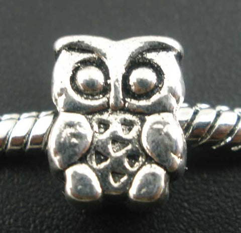 European Style Owl Bead - 4.5 mm Hole