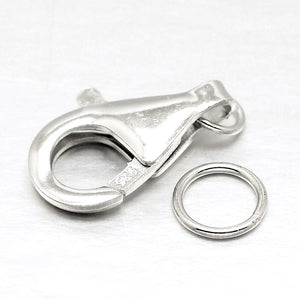 Sterling Silver Lobster Clasps 16 mm x 10 mm x 4 mm