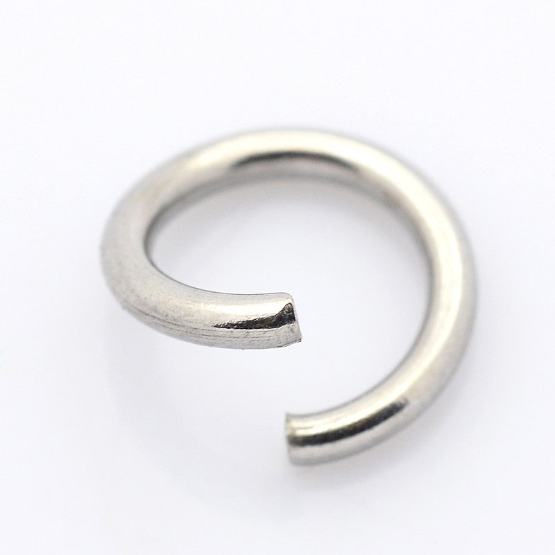Stainless Steel Jump Rings (Light Duty) 4 mm x 0.7 mm