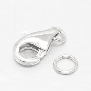 Sterling Silver Lobster Clasps 11 mm x 7 mm x 4 mm