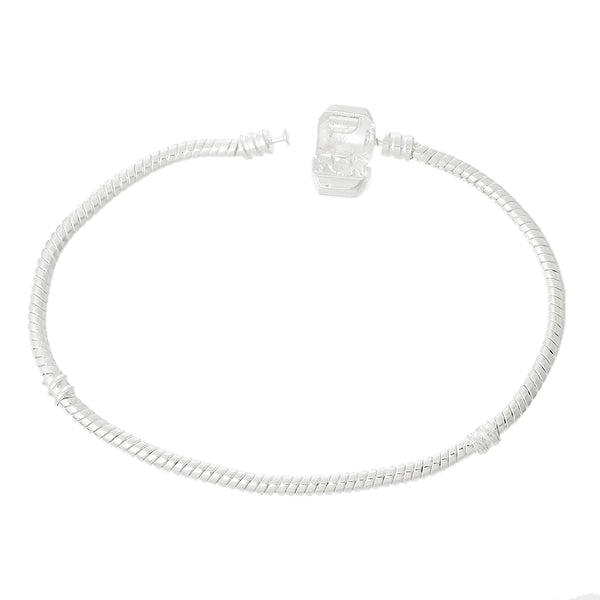 European Style Silver Bracelet 20 cm x 3 mm